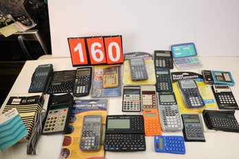 RESELLERS LOT OF CALCULATORS - HUNDREDS OF DOLLARS IN RESELLING!