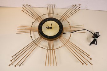 AMAZING MID CENTURY CLOCK BY ROBERTSHAW-FULTON CONTROLS CO. LUX --- WOW!!!