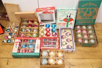 INCREDIBLE COLLECTION OF VERY EARLY VINTAGE CHRISTMAS BULBS IN BOXES! MUST SEE!!