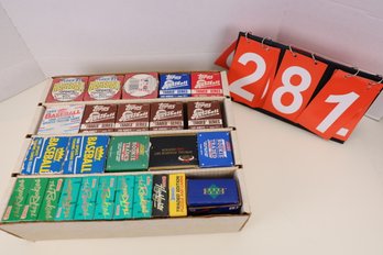 BOXES OF VINTAGE BASEBALL CARDS !