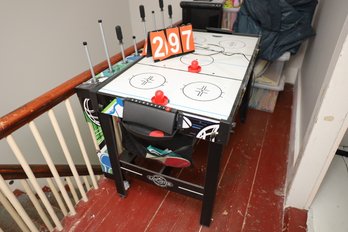 KIDS AIR HOCKEY TABLE - AND OTHER TOP FOR MORE GAMES - TESTED AIR DOES WORK!