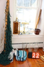 LOT 22 - ITEMS SHOWN FROM HAMMOCK TO WINDOW TO FLOOR