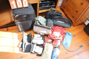 LOT 100 - CAMPING RELATED - BAGGAGE - BACKPACK AND MORE!