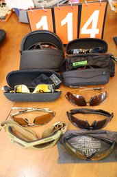 LOT 114 - SUNGLASS LOT AND CASES - REALLY GOOD ONES!