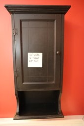 LOT 34 - BLACK WALL MOUNTED CABINET - BUYER TO REMOVE