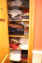 LOT 36 - CLOSET FULL OF TOWELS AND ANY ITEMS IN IT