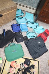 LOT 50 - COLLECTION OF BAGS (RUG NOT INCLUDED)