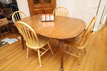 LOT 131 - TABLE AND CHAIRS