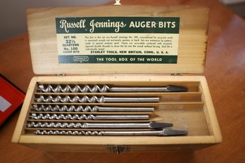 LOT 151 - RUSSELL JENNINGS AUGER BITS BY STANLEY - GREAT OLD TOOLS