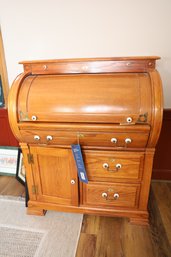 LOT 68 - AMAZING VINTAGE ONE OWNER ROLL TOP DESK