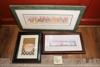 LOT 70 - ALL HAND SIGNED ART  (PIGS)