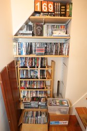 LOT 169 - HUGE AMOUNT OF MOVIES / DVDS / MUSIC AND MORE - MUST TAKE ALL