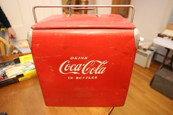 LOT 184 - VINTAGE COCA COLA COOLER - SEE SIZE WITH IN PHOTOS