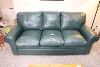 LOT 138 - LEATHER COUCH
