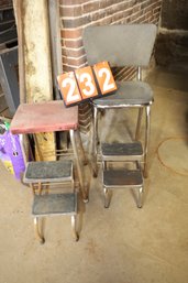 LOT 232 - 2 OLD STOOLS