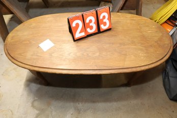 LOT 233 - SMALLER OVAL TABLE