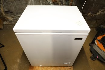 LOT 237 - CHEST FREEZER - AND ALL FOOD INSIDE IT - BRING HELP TO GET IT OUT BULKHEAD