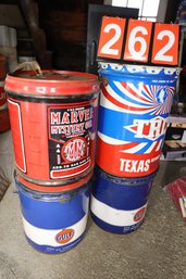 LOT 262 - HIGHLY COLLECTIBLE CAN WITH GREAT ADVERTISING