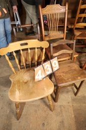 LOT 439 - CHAIRS IN PHOTOS - ABOVE BARN