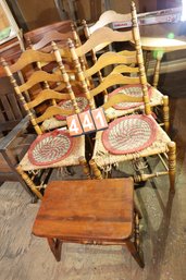 LOT 441 - CHAIRS MARKED 441 - ABOVE BARN