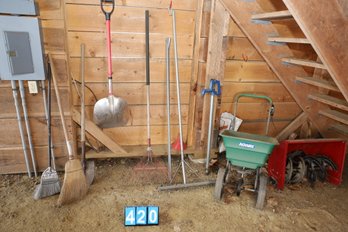 LOT 420 - ITEMS AGAINST WALL - PUMP NOT INCLUDED ITS APART OF PROPERTY