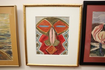 LOT 69 - WATERCOLOR, 1935, SIGNED AND FRARMED ART