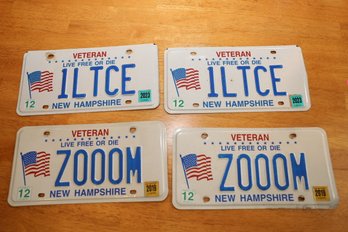 LOT 129 - FOUR NH PLATES