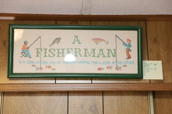 LOT 103 - A FISHERMAN - VINTAGE REALLY COOL!
