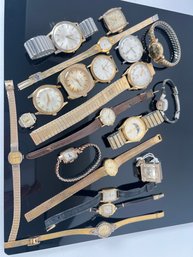 LOT 145 - MASSIVE COLLECTION OF VINTAGE WATCHES!