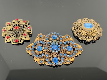 LOT 160 - ANTIQUE BROOCH COLLECTION - ABSOLUTELY BEAUTIFUL!