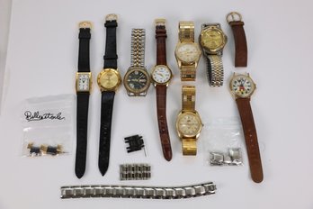 LOT 412 - WATCHES AND BANDS AS SHOWN