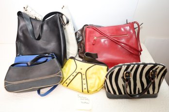LOT 7 - ITALIAN BAGS , MOSTLY LEATHER