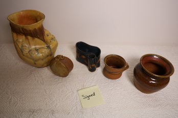 LOT 49 - SIGNED POTTERY