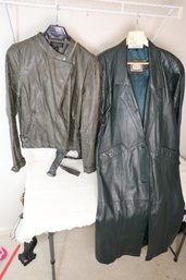 LOT 77 - TWO COATS ONE IS LEATHER