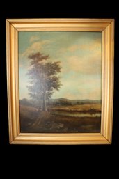 LOT 84 - ANTIQUE H.L. KYSER 1892 PAINTING IN FRAME