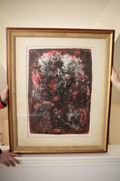 LOT 93 - 'ABSTRACTION' LITHOGRAPH FRED THIELER SIGNED AND 28/60