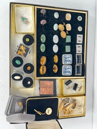 LOT 212 - CUFFLINKS / STONES AND MORE!