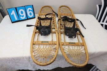 LOT 196 - VERY EARLY AMAZING TUBBS VERMONT MADE SNOWSHOES! WOW!
