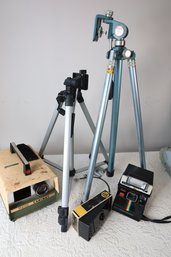 LOT 220 - VINTAGE CAMERA / TRIPODS AND MORE