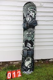 SNOWBOARD AND BINDINGS - AROUND A SIZE 158