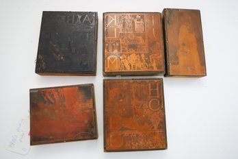 1800'S PRINT PLATES WITH COOL CONTENT