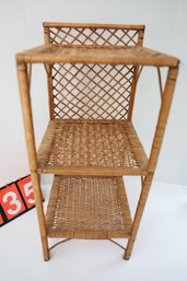 35 - EARLY WICKER SMALL STAND