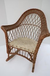 VERY EARLY SMALL ANTIQUE CHILDS ROCKING CHAIR