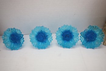 MOST AMAZING ANTIQUE GLASS CURTAIN TIE BACKS