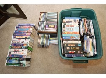 DVDS AND VHS LOT