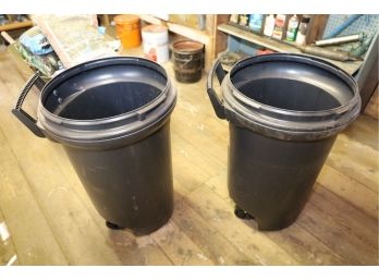 PLASTIC TRASH CANS