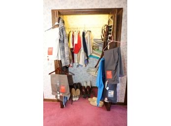 MENS CLOSET FULL CLOTHING - MANY NEW WITH TAGS - MOSTLY X LARGE - MUST TAKE ALL