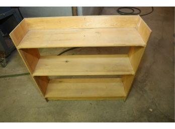 HOMEMADE WOODEN BOOK SHELF - SEE SIZE LISTED