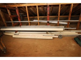 BIG LOT OF PVC PIPING OF DIFFERENT SIZES
