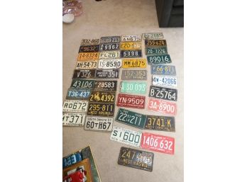 MASSIVE LOT OF 1957 LICENSE PLATES FROM AROUND THE COUNTRY - SOME HARD TO FIND
